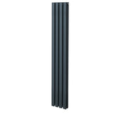 Oval Column Radiator – 1600mm x 240mm – Anthracite Grey - Used - Good