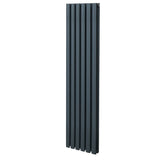 Oval Column Radiator – 1600mm x 360mm – Anthracite Grey - Used - Acceptable