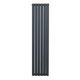 Oval Column Radiator – 1600mm x 360mm – Anthracite Grey - Used - Acceptable