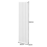 Oval Column Radiator – 1600mm x 360mm – White - Used - Good