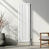 Oval Column Radiator – 1600mm x 480mm – White - Used - Very Good