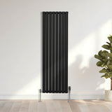 Oval Column Radiator – 1600mm x 480mm – Black - Used - Good