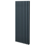 Oval Column Radiator – 1600mm x 600mm – Anthracite Grey - Used - Good
