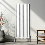 Oval Column Radiator – 1600mm x 600mm – White - Used - Very Good
