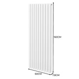 Oval Column Radiator – 1600mm x 600mm – White - Used - Very Good