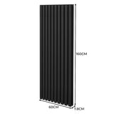 Oval Column Radiator – 1600mm x 600mm – Black - Used - Very Good