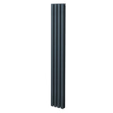 Oval Column Radiator – 1800mm x 240mm – Anthracite Grey - Used - Very Good