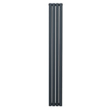 Oval Column Radiator – 1800mm x 240mm – Anthracite Grey - Used - Acceptable