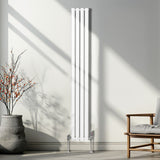 Oval Column Radiator – 1800mm x 240mm – White - Used - Acceptable