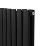 Oval Column Radiator – 1800mm x 240mm – Black - Used - Very Good