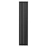 Oval Column Radiator – 1800mm x 360mm – Black - Used - Acceptable