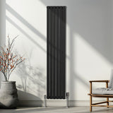 Oval Column Radiator – 1800mm x 360mm – Black - Used - Good