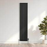 Oval Column Radiator – 1800mm x 360mm – Black - Used - Very Good