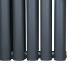 Oval Column Radiator – 1800mm x 480mm – Anthracite Grey - Used - Very Good