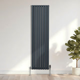 Oval Column Radiator – 1800mm x 480mm – Anthracite Grey - Used - Very Good