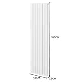 Oval Column Radiator – 1800mm x 480mm – White - Used - Acceptable