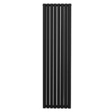 Oval Column Radiator – 1800mm x 480mm – Black - Used - Acceptable