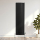 Oval Column Radiator – 1800mm x 480mm – Black - Used - Good
