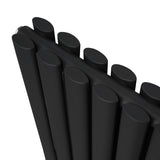 Oval Column Radiator – 1800mm x 600mm – Black - Used - Very Good