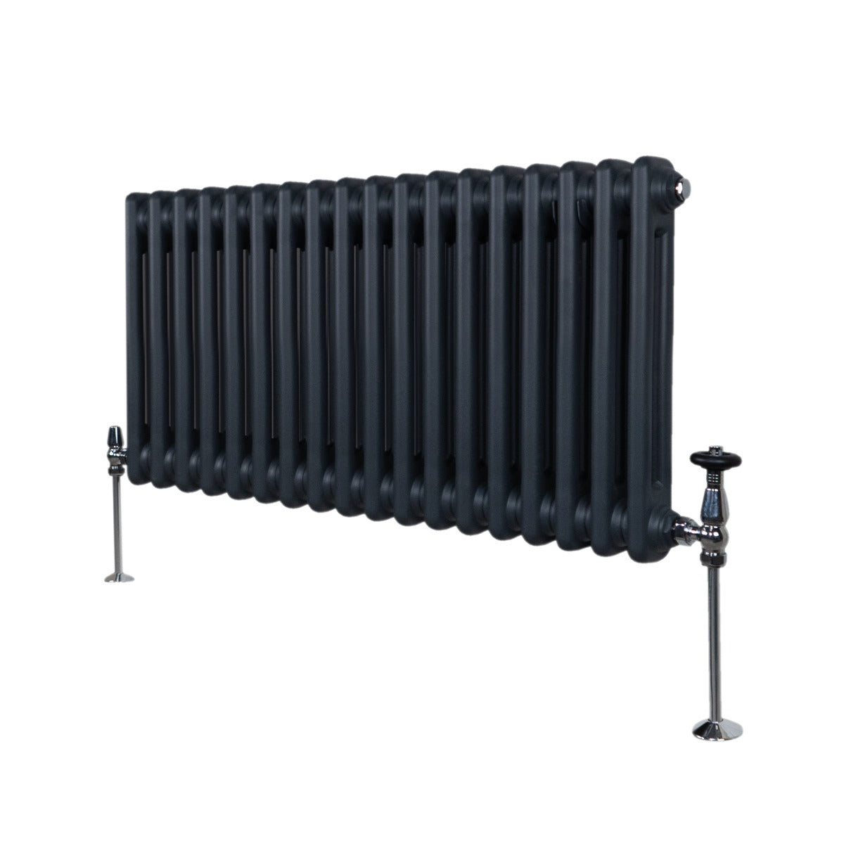 Traditional 2 Column Radiator - 300 x 832mm - Anthracite Grey - Used - Acceptable