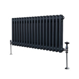 Traditional 2 Column Radiator - 300 x 832mm - Anthracite Grey - Used - Acceptable