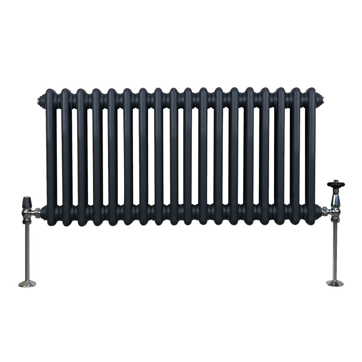Traditional 2 Column Radiator - 300 x 832mm - Anthracite Grey - Used - Good