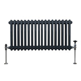 Traditional 2 Column Radiator - 300 x 832mm - Anthracite Grey - Used - Good