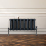Traditional 2 Column Radiator - 300 x 832mm - Anthracite Grey - Used - Good