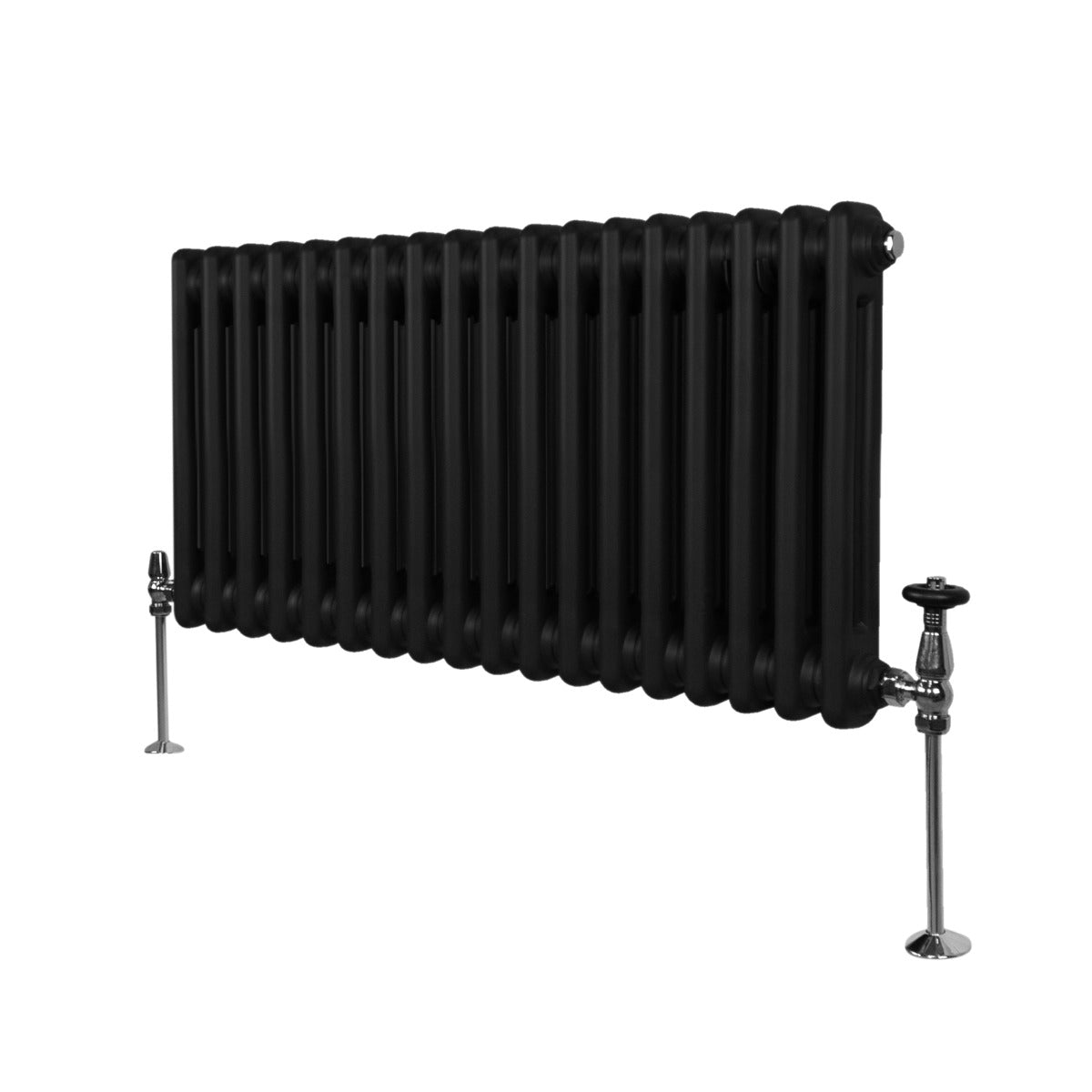 Traditional 2 Column Radiator - 300 x 832mm - Black - Used - Acceptable