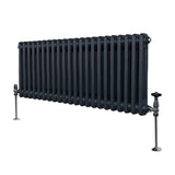 Traditional 2 Column Radiator - 300 x 1012mm - Anthracite Grey - Used - Acceptable