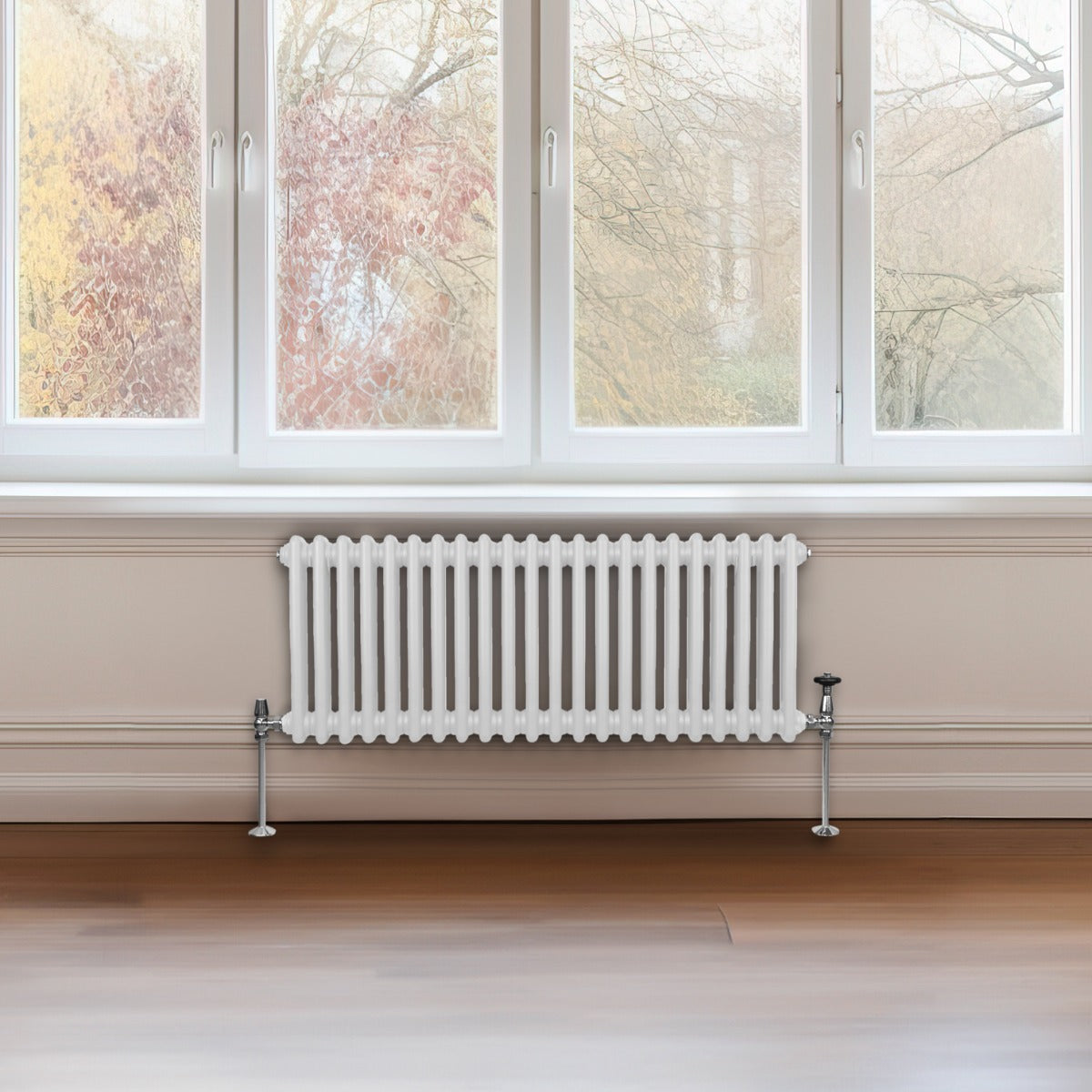 Traditional 2 Column Radiator - 300 x 1012mm - White - Used - Good