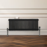 Traditional 2 Column Radiator - 300 x 1012mm - Black - Used - Good