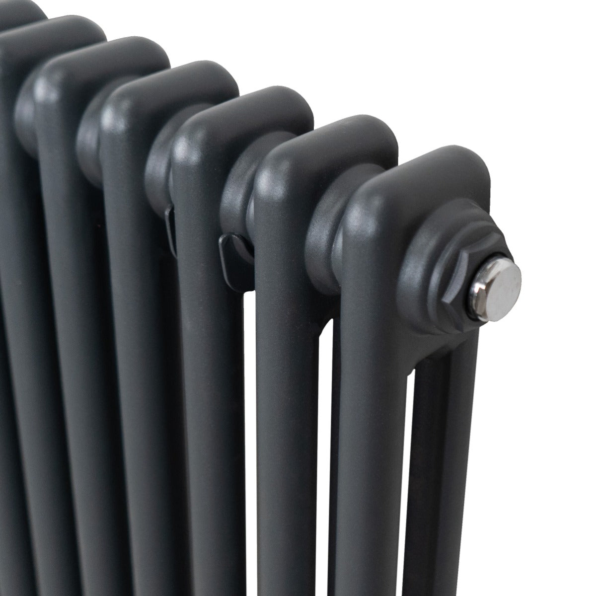 Traditional 2 Column Radiator - 600 x 832mm - Anthracite Grey - Used - Acceptable