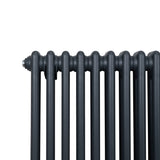 Traditional 2 Column Radiator - 600 x 832mm - Anthracite Grey - Used - Acceptable