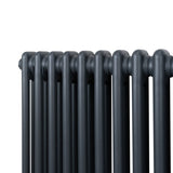 Traditional 2 Column Radiator - 600 x 832mm - Anthracite Grey - Used - Acceptable