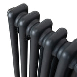 Traditional 2 Column Radiator - 600 x 832mm - Anthracite Grey - Used - Acceptable