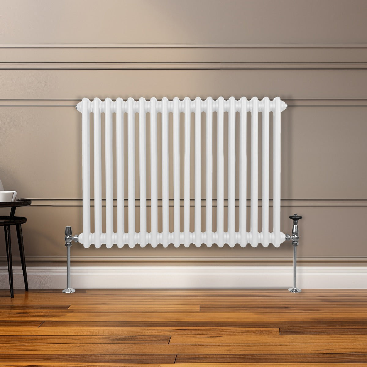 Traditional 2 Column Radiator - 600 x 832mm - White - Like New