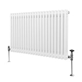 Traditional 2 Column Radiator - 600 x 1012mm - White - Like New
