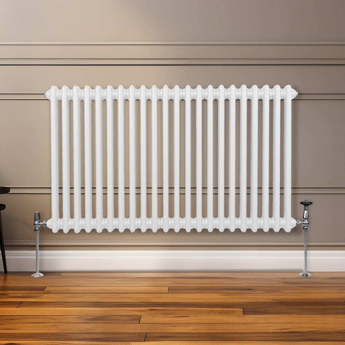 Traditional 2 Column Radiator - 600 x 1012mm - White - Used - Good