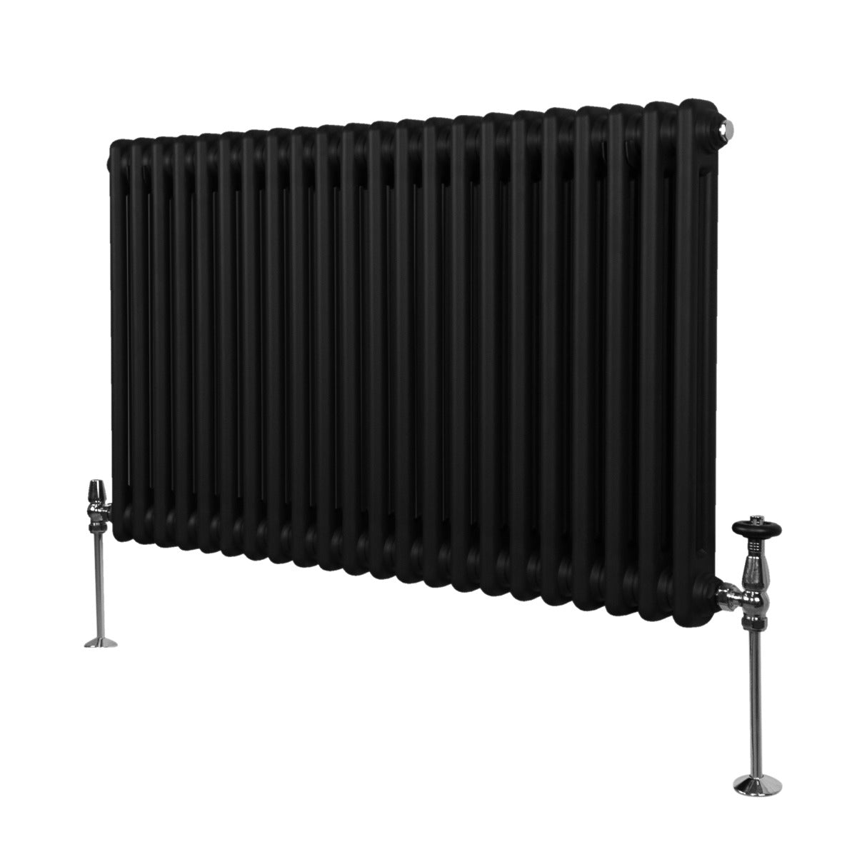 Traditional 2 Column Radiator - 600 x 1012mm - Black - Used - Good