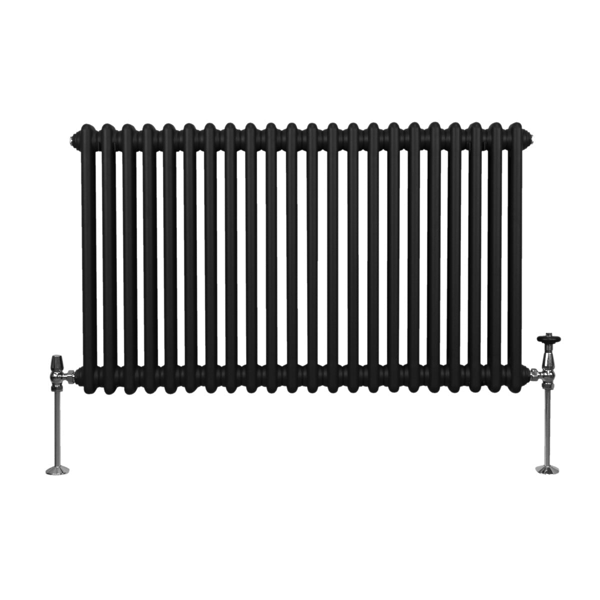 Traditional 2 Column Radiator - 600 x 1012mm - Black - Used - Good