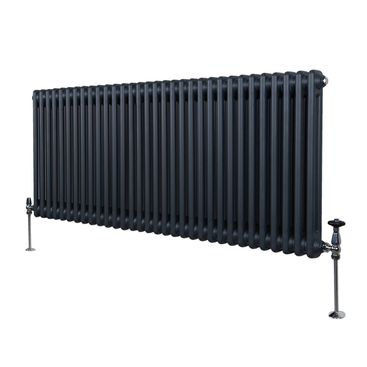 Traditional 2 Column Radiator - 600 x 1462mm - Anthracite Grey - Like New