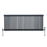 Traditional 2 Column Radiator - 600 x 1462mm - Anthracite Grey - Like New