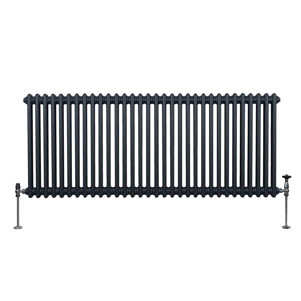 Traditional 2 Column Radiator - 600 x 1462mm - Anthracite Grey - Used - Good