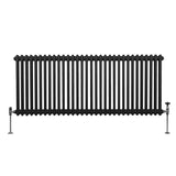 Traditional 2 Column Radiator - 600 x 1462mm - Black - Used - Very Good