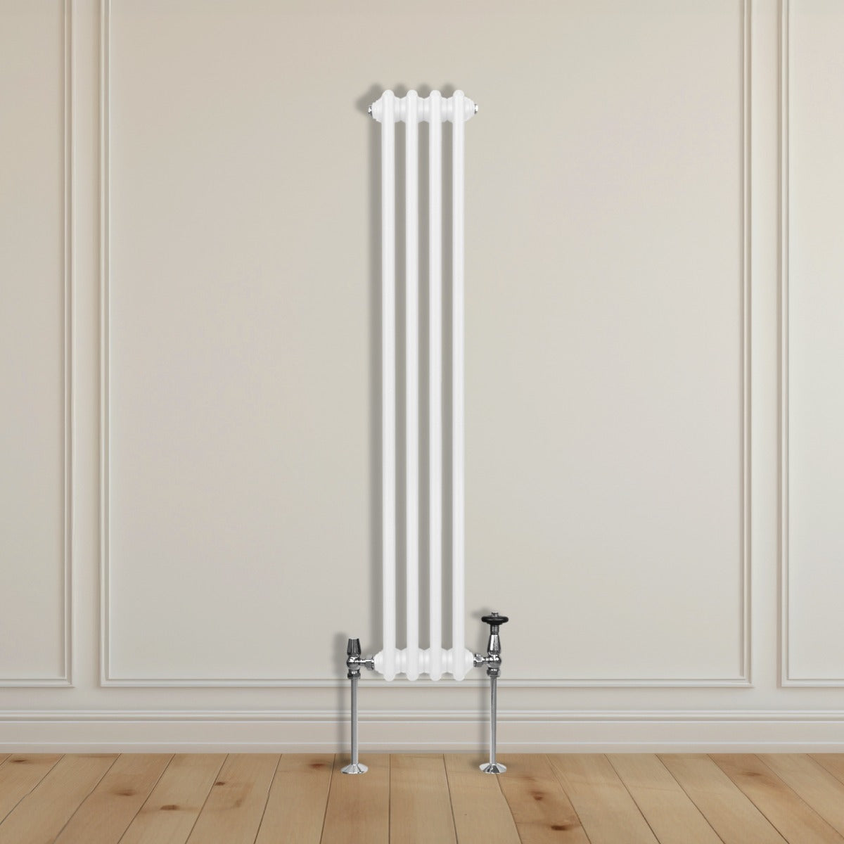 Traditional 2 Column Radiator - 1500 x 202mm - White - Like New
