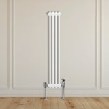 Traditional 2 Column Radiator - 1500 x 202mm - White - Like New