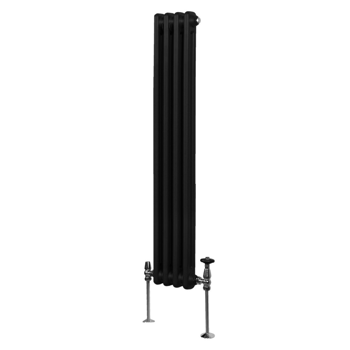 Traditional 2 Column Radiator - 1500 x 202mm - Black - Used - Good