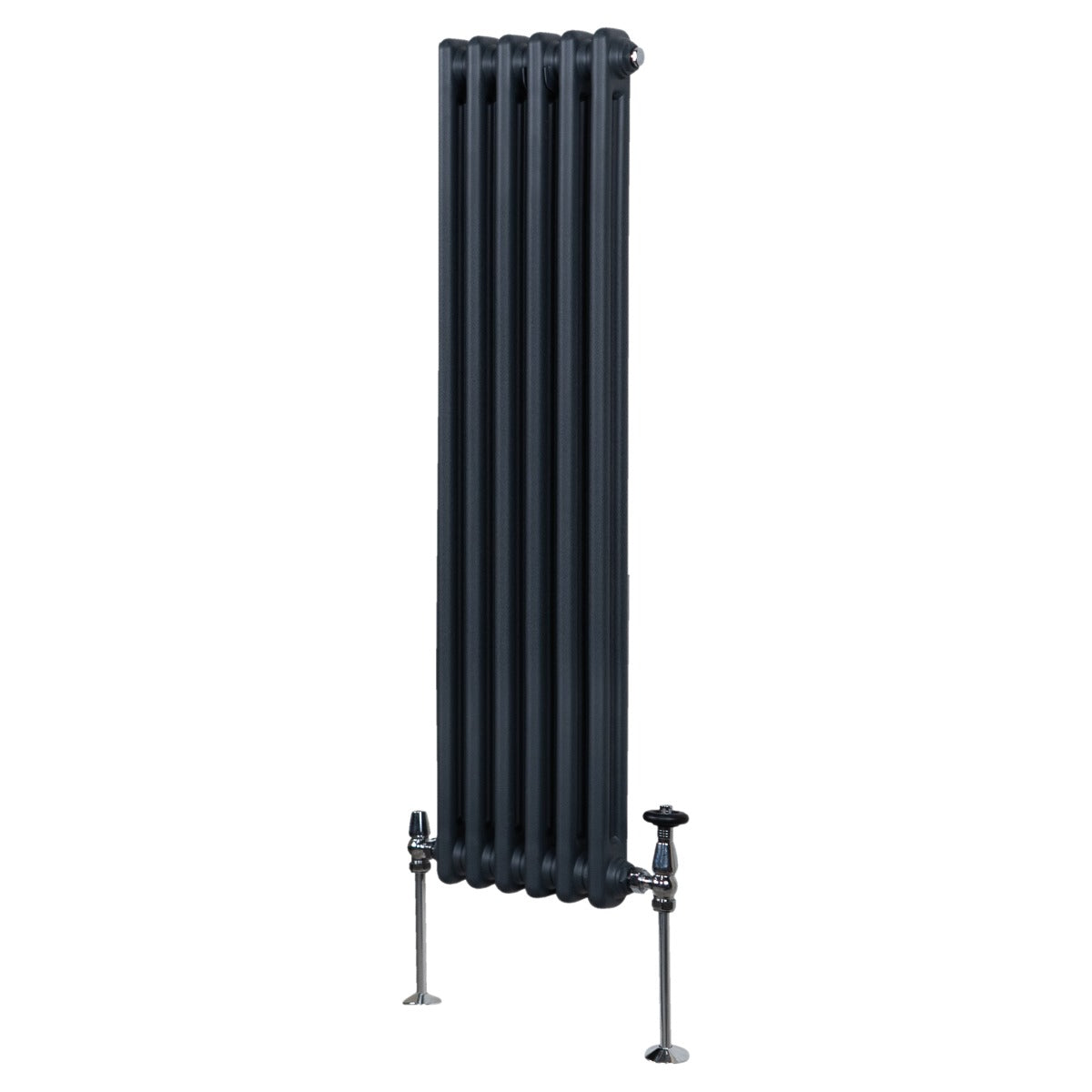 Traditional 2 Column Radiator - 1500 x 292mm - Anthracite Grey - Like New