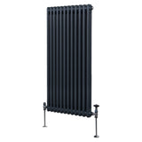 Traditional 2 Column Radiator - 1500 x 562mm - Anthracite Grey - Used - Acceptable